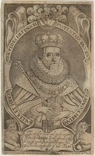 James I, by Francis Delaram