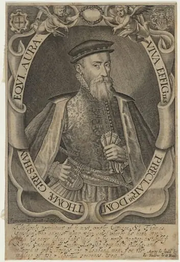 Thomae Gresham Equi. Aura (Sir Thomas Gresham), by Francis Delaram