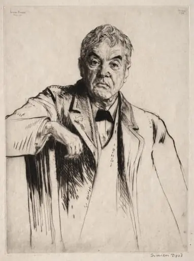 Lord Fisher, by Francis Dodd