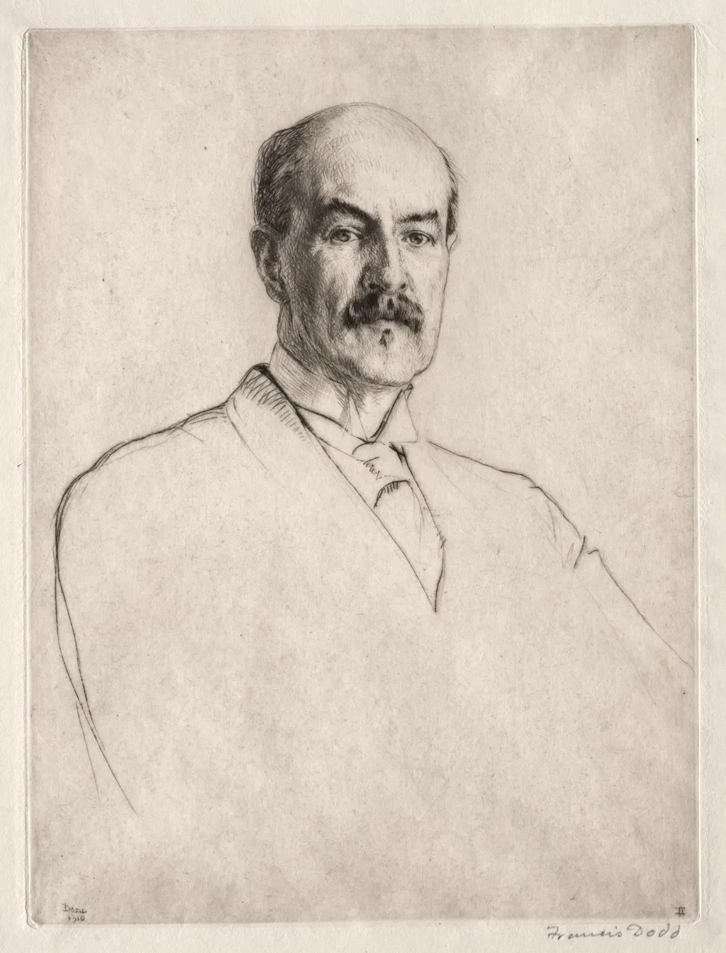 Professor Oliver Elton, by Francis Dodd, 1916