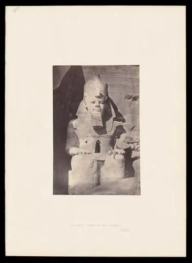 Colossal Figure at Abou Simbel, Nubia, by Francis Frith