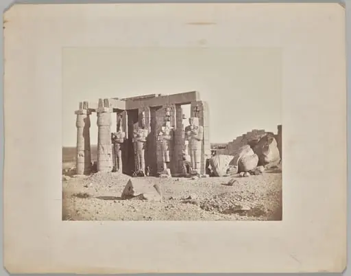Fallen Statue at the Ramasseum, Thebes, by Francis Frith