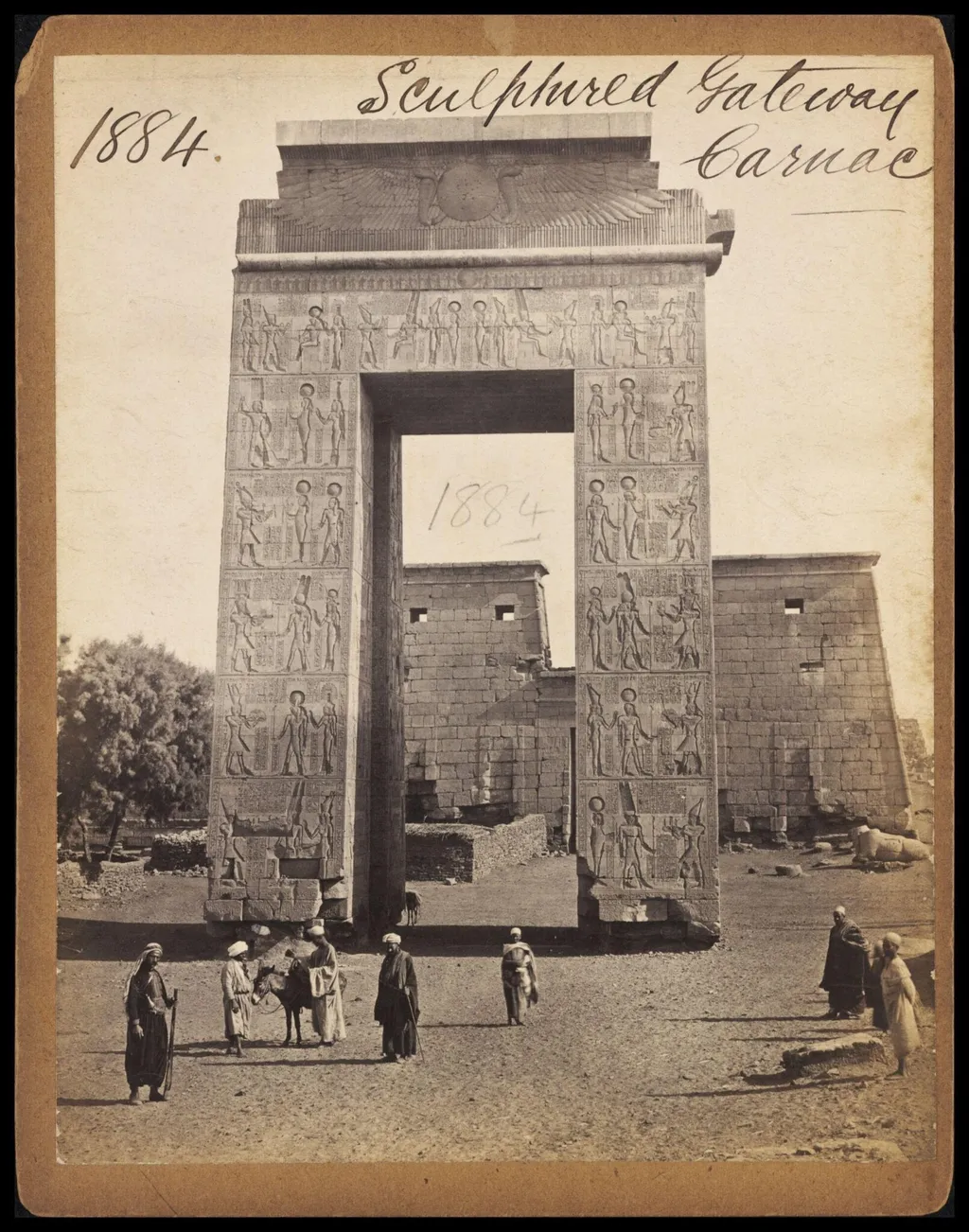 Sculptured Gateway. Carnac, by Francis Frith, photographic, 1850