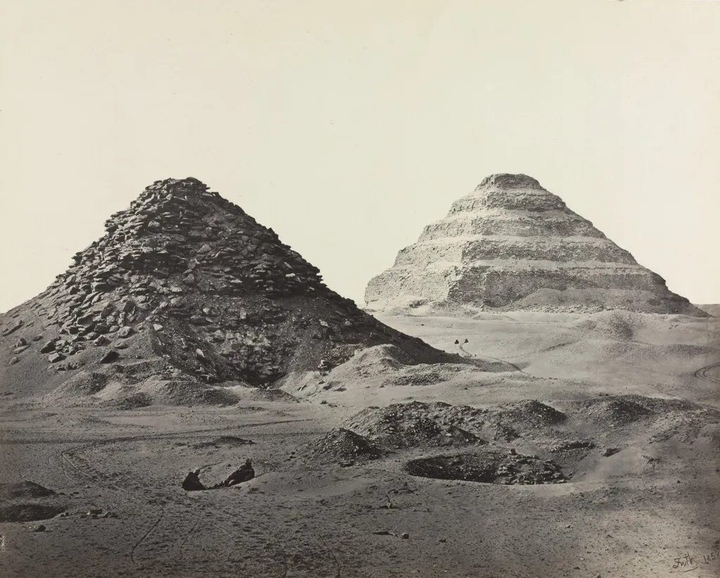The Pyramids of Saqqara, from the Northeast, by Francis Frith, 1858