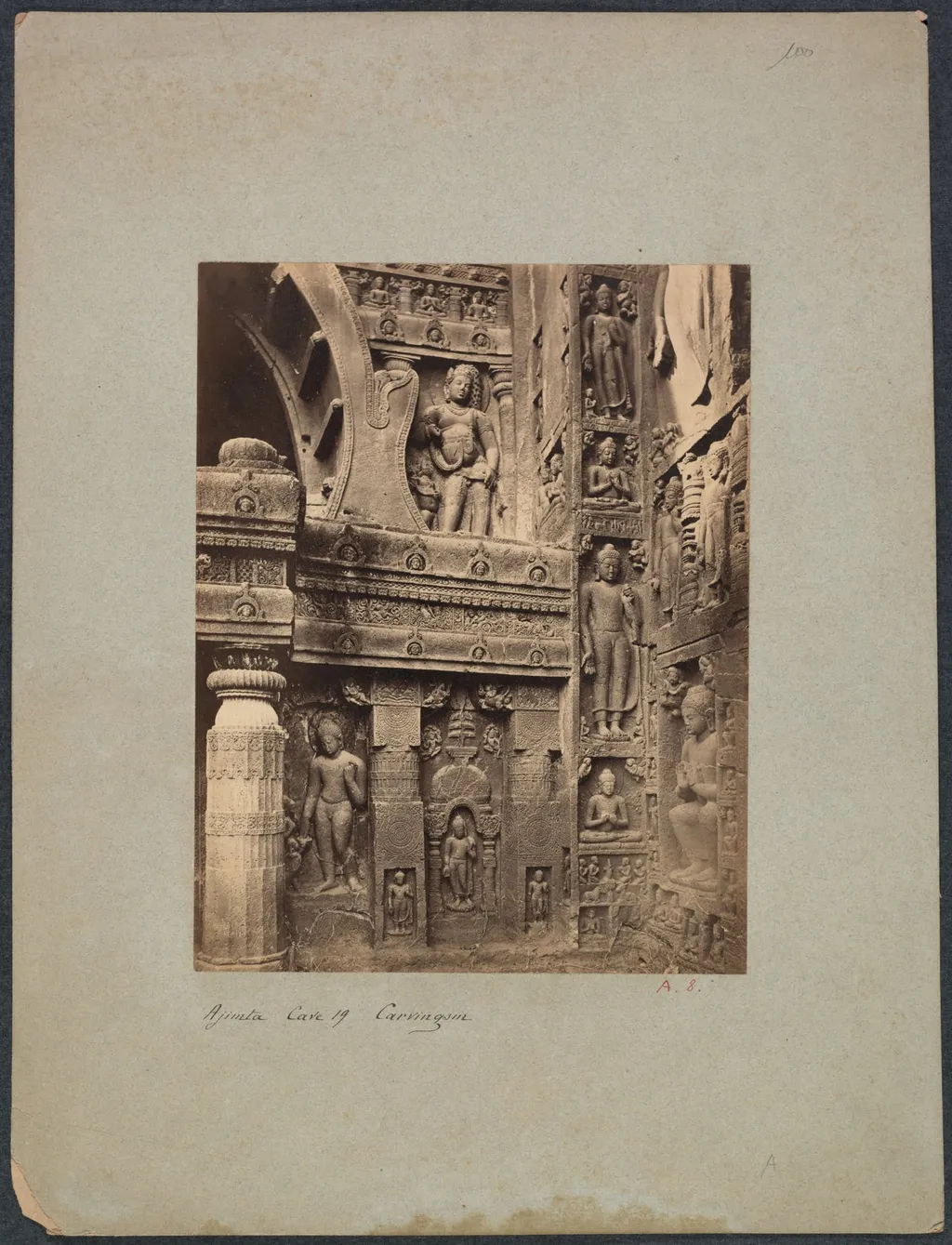 Ajinta Cave No. 19, by Francis Frith & Co., 1864