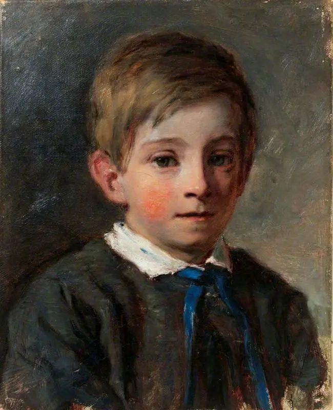 Edgar Holl as a Small Boy, by Francis Montague Holl