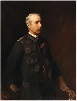 Portrait of Garnet Joseph Wolseley, 1st Viscount Wolseley, (1833-1913), Commander in Chief of the British Army, by Francis Montague Holl, oil