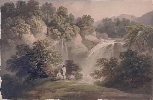 Cascade near Gayle, Wensleydale, by Francis Nicholson