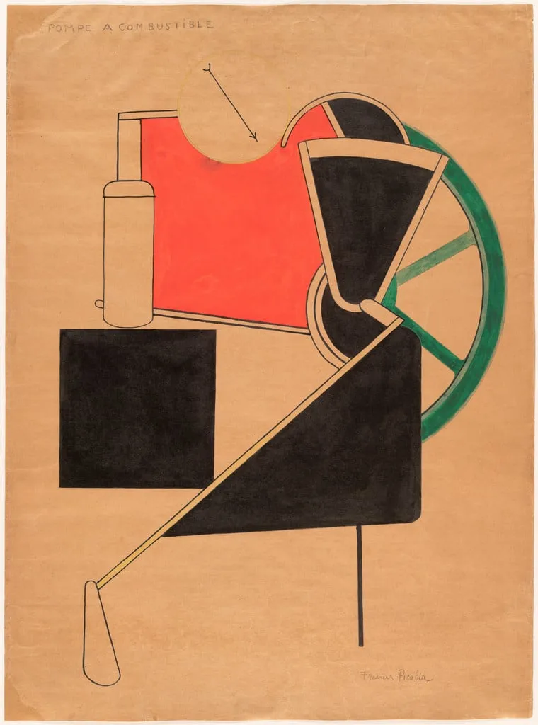 Untitled, by Francis Picabia, gouache, 1922
