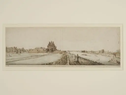 Peterborough House and the Strand as they appeared from Millbank, by Francis Place