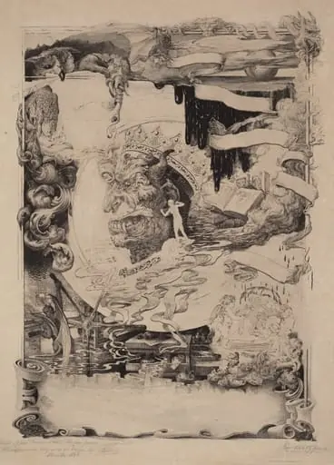 The Bookplate of the Printer's Devil, by Francis Scott King