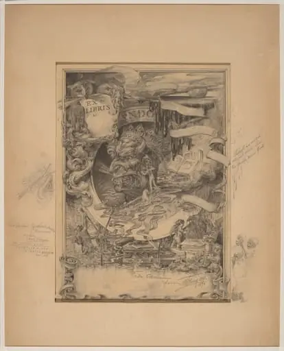 The Bookplate of the Printer's Devil, by Francis Scott King