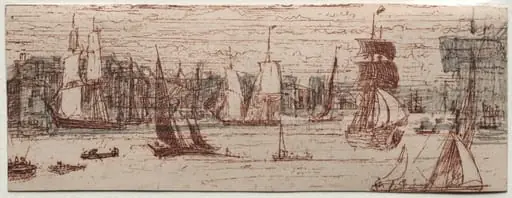 A Sketch Off Greenwich, by Francis Seymour Haden