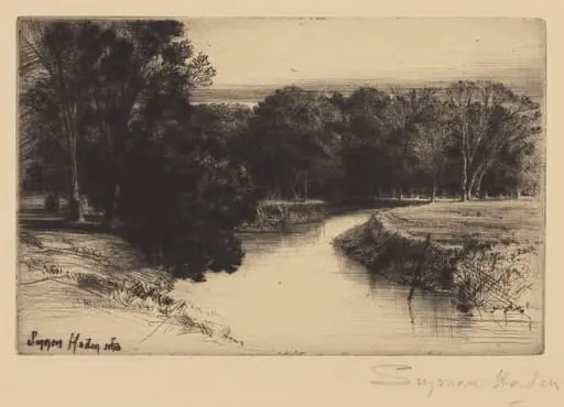 A Sunset in Ireland, by Francis Seymour Haden