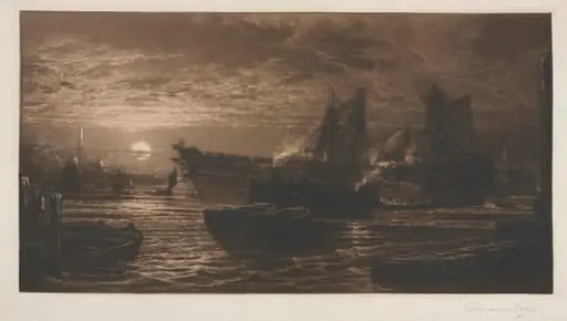 Breaking Up of the Agamemon, No. 11, by Francis Seymour Haden