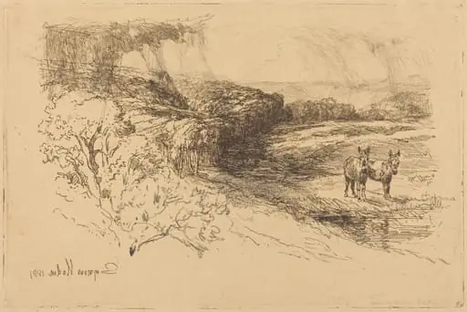 Encombe Woods (No.1), by Francis Seymour Haden