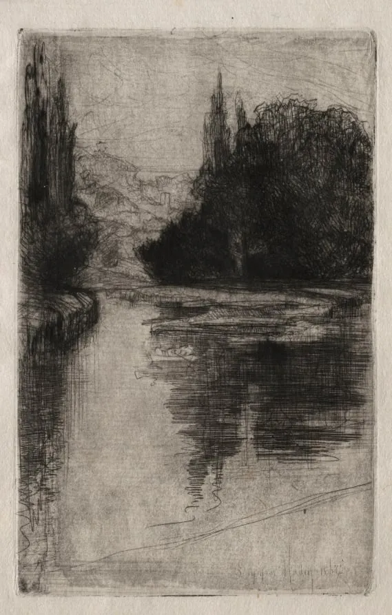 Evening, by Francis Seymour Haden, 1864