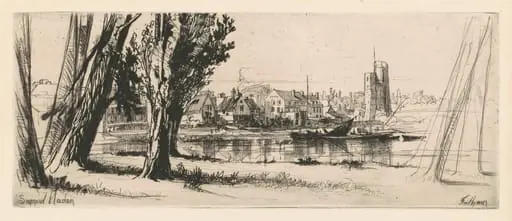 Fulham, by Francis Seymour Haden
