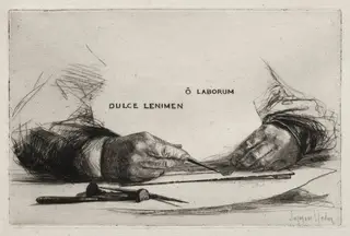 Hands Etching, by Francis Seymour Haden, 1865