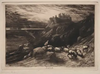 Harlech, by Francis Seymour Haden, 1880