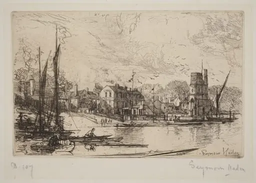 Harry Kelly's, Putney, by Francis Seymour Haden