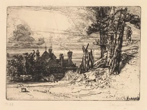 Horsley’s House at Willesley, by Francis Seymour Haden