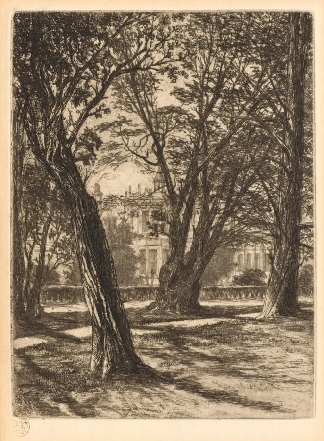 Kensington Gardens, No. 1 (Small Plate), by Francis Seymour Haden, 1859