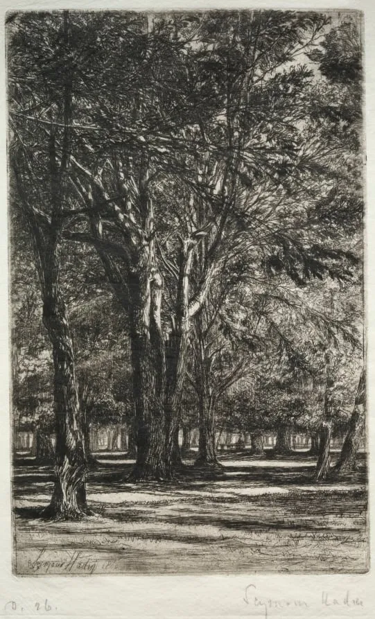 Kensington Gardens (The Larger Plate), by Francis Seymour Haden, 1860