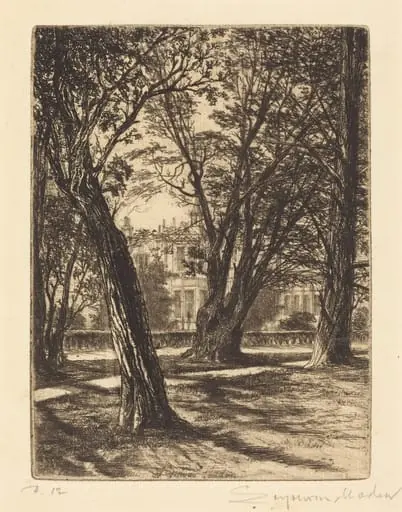 Kensington Gardens (The Small Plate), by Francis Seymour Haden