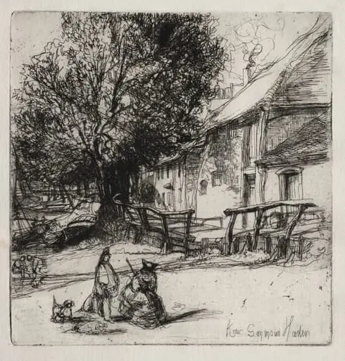 Kew Side, by Francis Seymour Haden