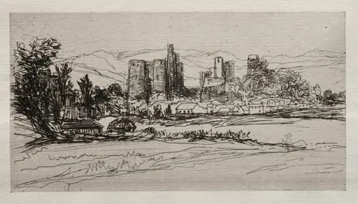 Kidwelly Castle, by Francis Seymour Haden
