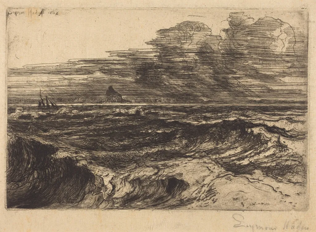 Mount's Bay, by Francis Seymour Haden, ink, 1868