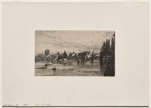 Old Chelsea Church, by Francis Seymour Haden