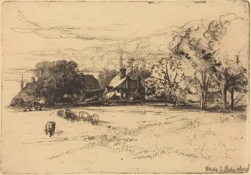 Old Willesley House, by Francis Seymour Haden