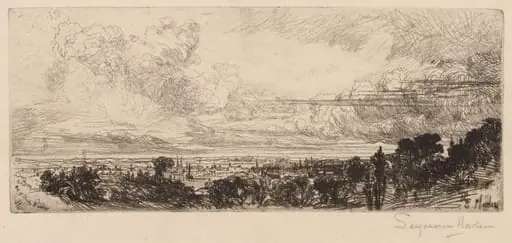 Out of Studio Window, by Francis Seymour Haden