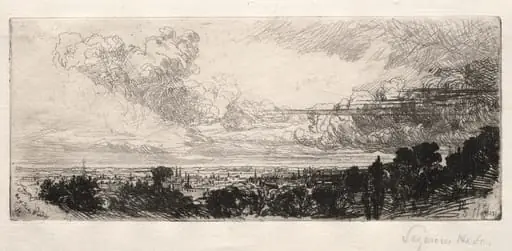 Out of Study Window, by Francis Seymour Haden