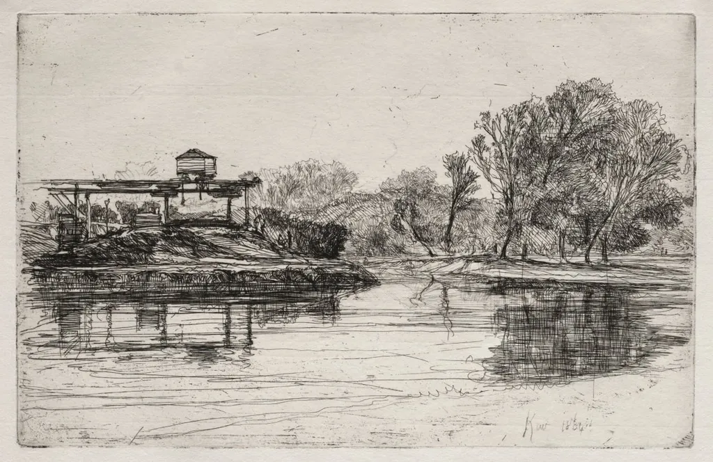 Railway Encroachment, by Francis Seymour Haden, 1864