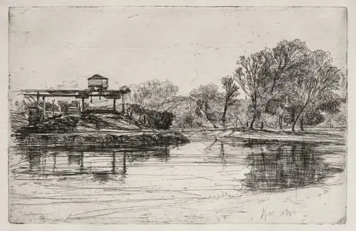 Railway Encroachment, by Francis Seymour Haden
