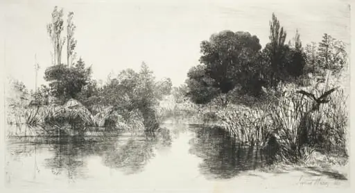 Share Mill Pond, by Francis Seymour Haden
