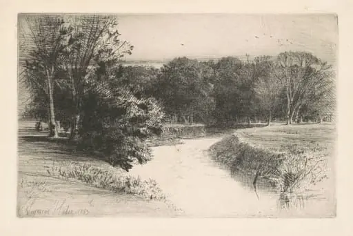 Sunset in Ireland, by Francis Seymour Haden