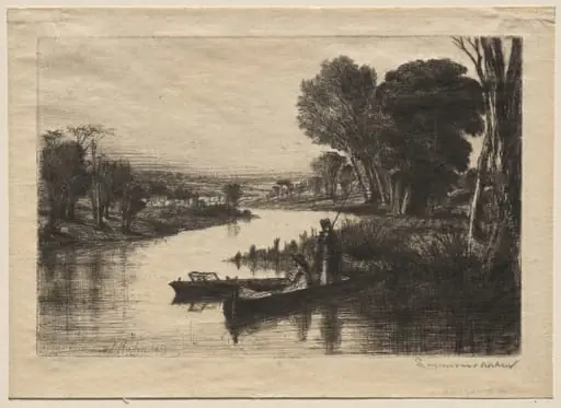 Thames Fishermen (First Plate), by Francis Seymour Haden