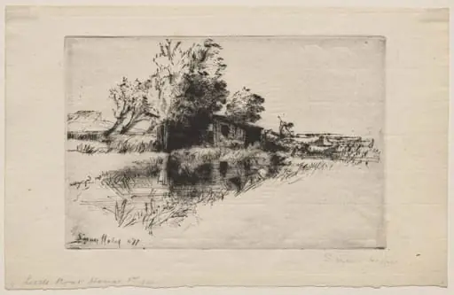 The Little Boathouse, by Francis Seymour Haden