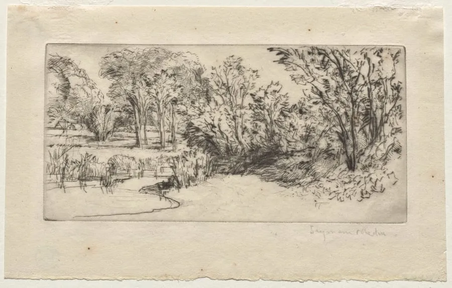 The Little Longparish, by Francis Seymour Haden, 1868