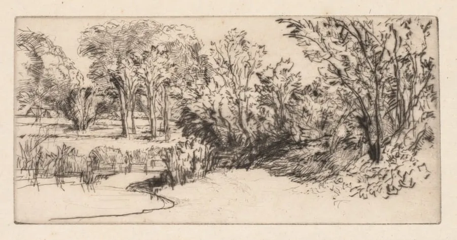 The Little Longparish, by Francis Seymour Haden, 1896