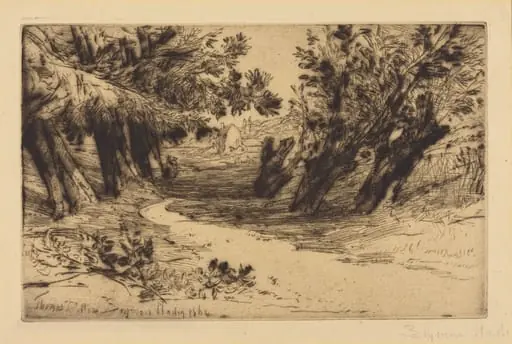 The Lovers' Walk, No.2, by Francis Seymour Haden
