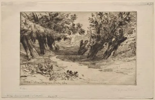 The Lovers' Walk (The Second Plate), by Francis Seymour Haden