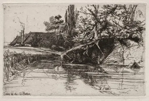 The Moat House, by Francis Seymour Haden