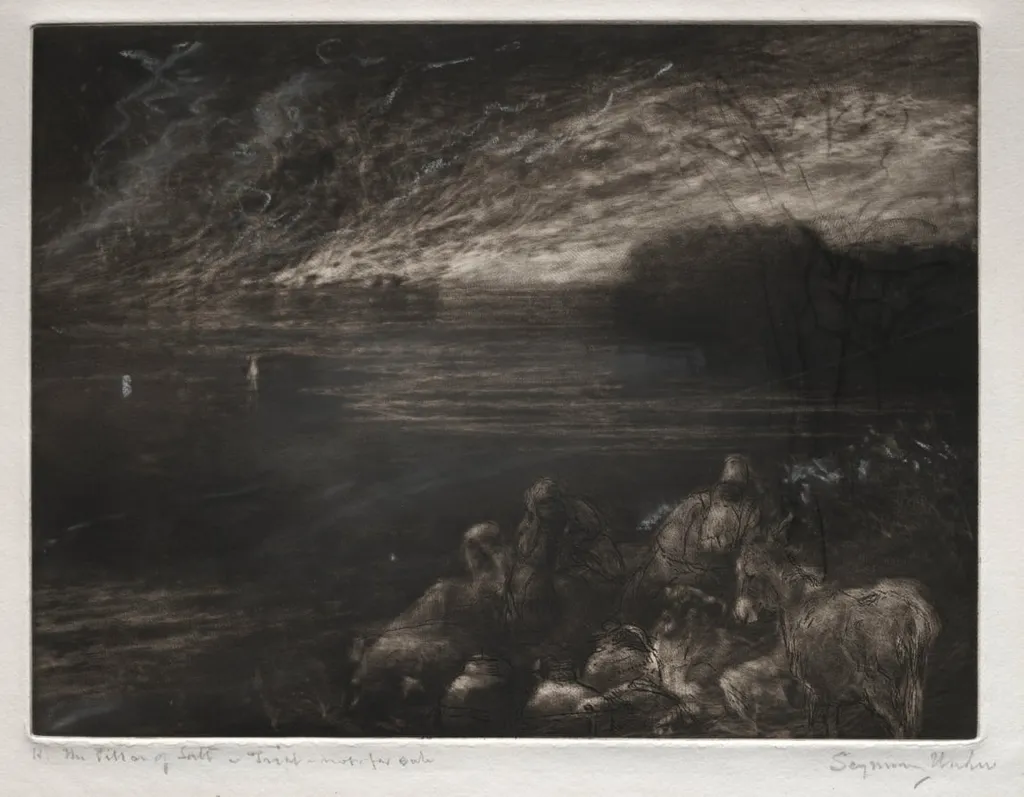 The Pillar of Salt, by Francis Seymour Haden, 1868