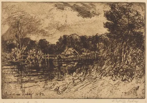 The Test at Longparish, by Francis Seymour Haden