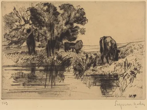 The Three Cows, by Francis Seymour Haden
